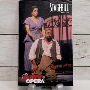 VTG Porgy And Bess NYC Opera Stage Bill March 2002 FIRM